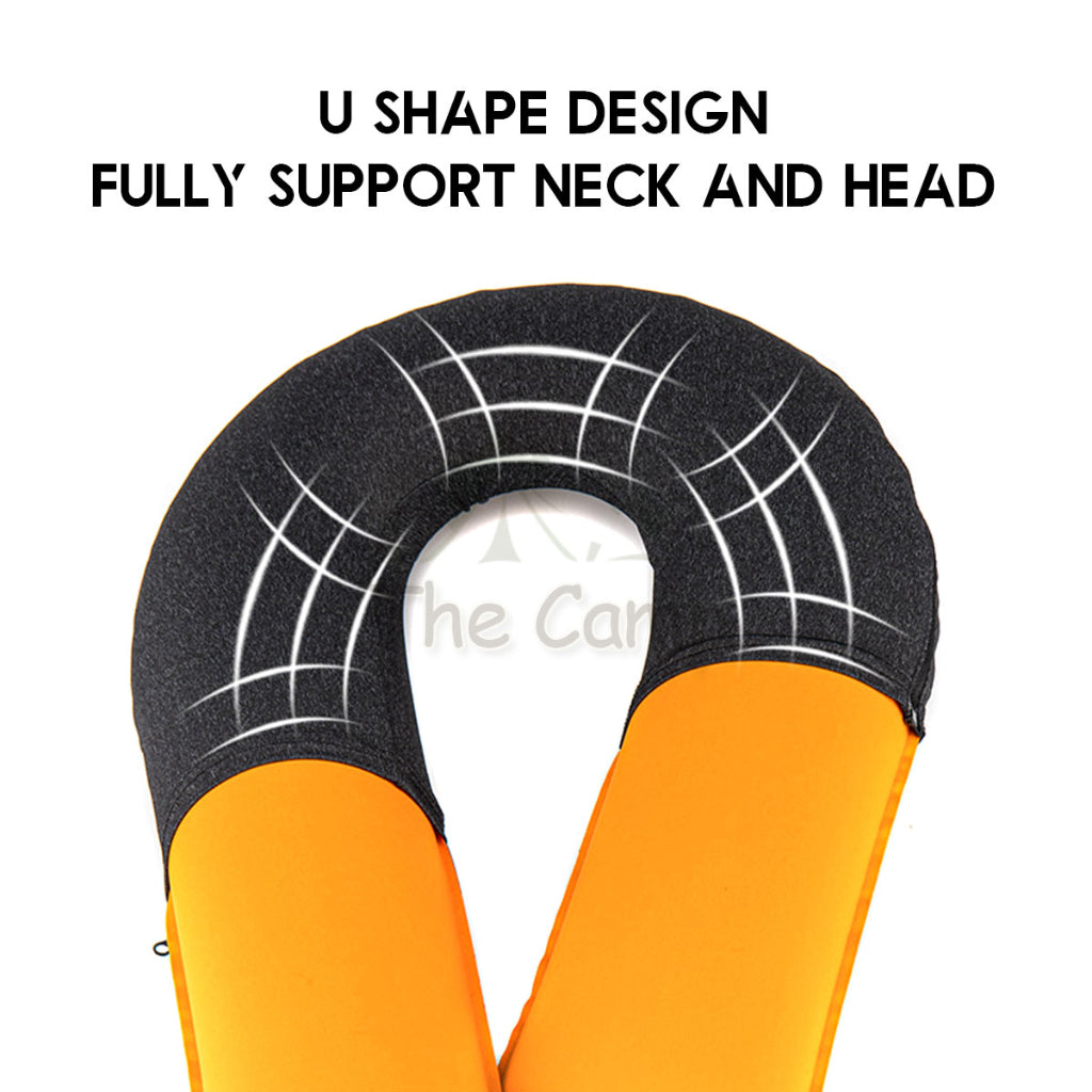 Naturehike U Shape Inflatable Travel Pillow Long Neck Multifunction Air Pillow Bolster Eye Mask Phone Holder NH20ZT004