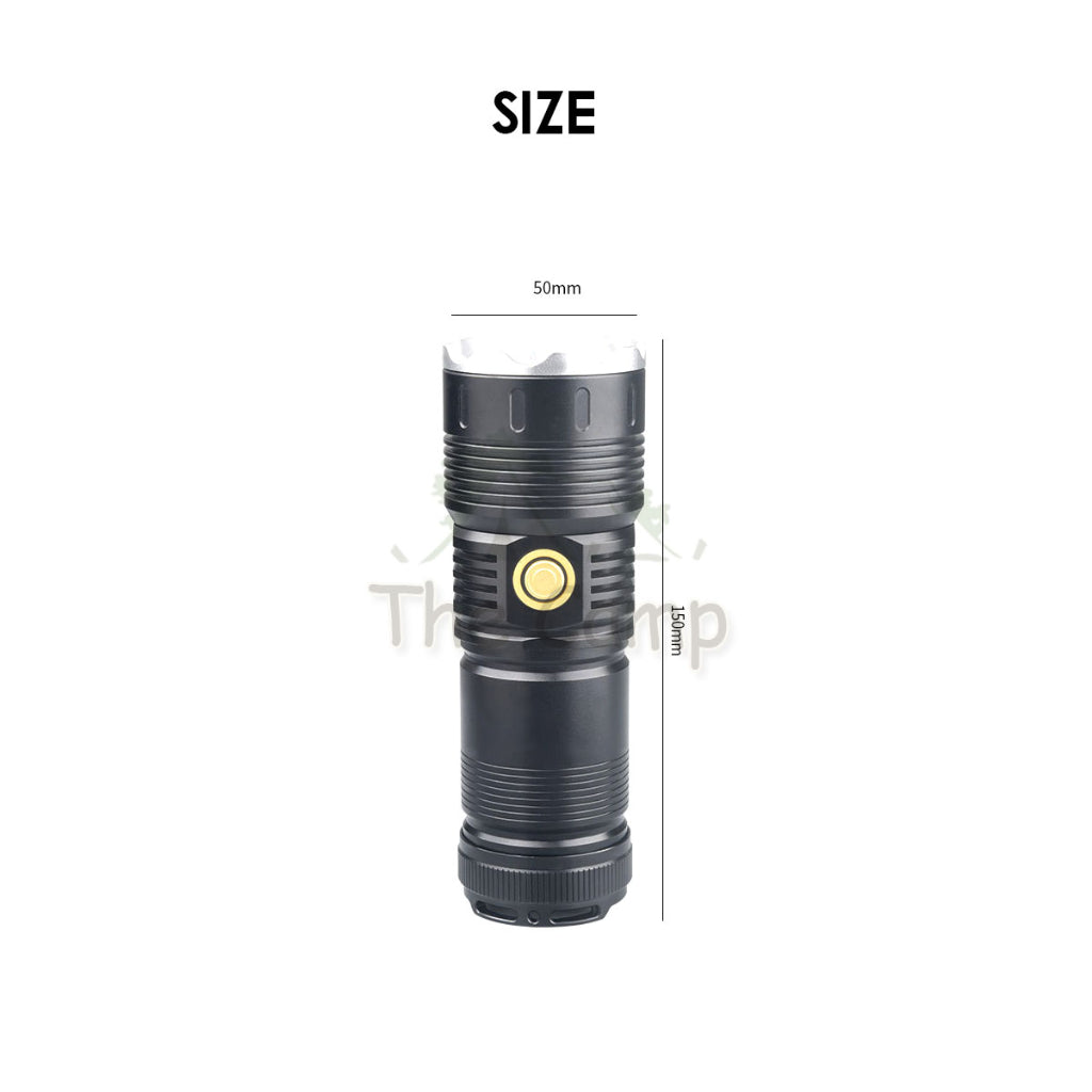 X57 White Laser Torch Light 5000mah Zoomable LED Lamp Tactical Camping Outdoor Lantern High Brightness Ultrar Bright