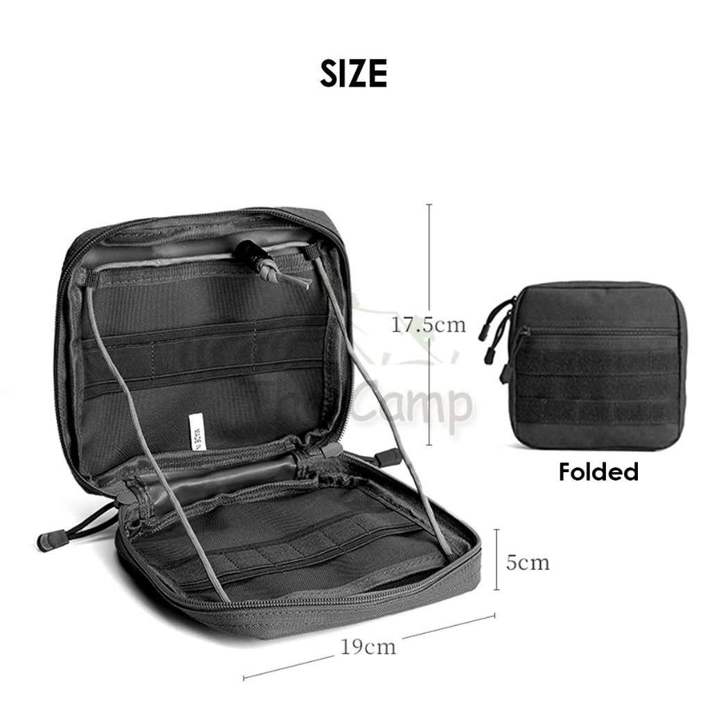 EDC Torch Tool Bag Multipurpose Pouch Pack Camping Outdoor Tactical Flashlight Torchlight Light Carry Storage Bag
