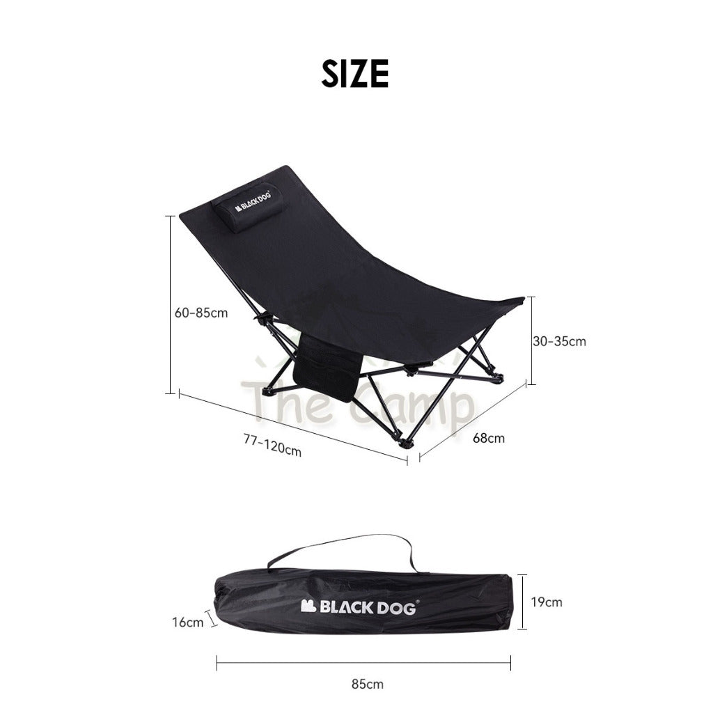 Blackdog Camping Recliner Leisure Chair Headrest Lounge Lazy Foldable Lying Sleeping Outdoor Camping CBD2300JJ027