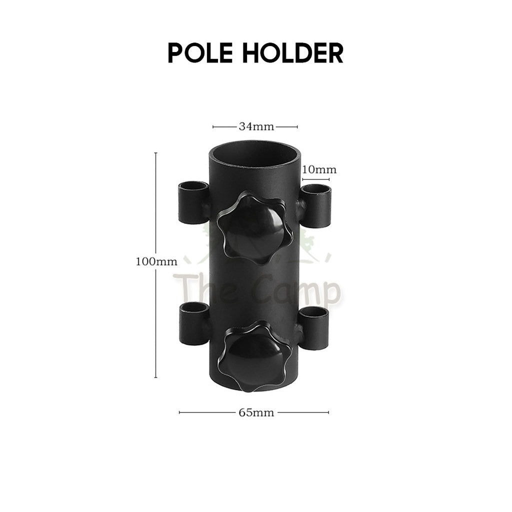 Pole Holder Awning Tarp Flysheet Peg 30cm 40cm 20cm 35cm Rod Outdoor Camping Pemegang Tiang Support Stand