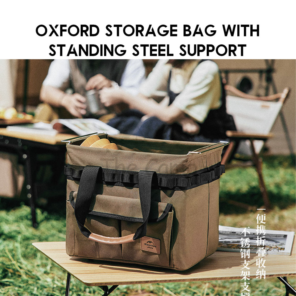 Naturehike Oxford Cloth Storage Bag 20L Basket Steel Frame Camping Outdoor Tarp Nail Peg Table Chair Rope Tent NH22SNX02
