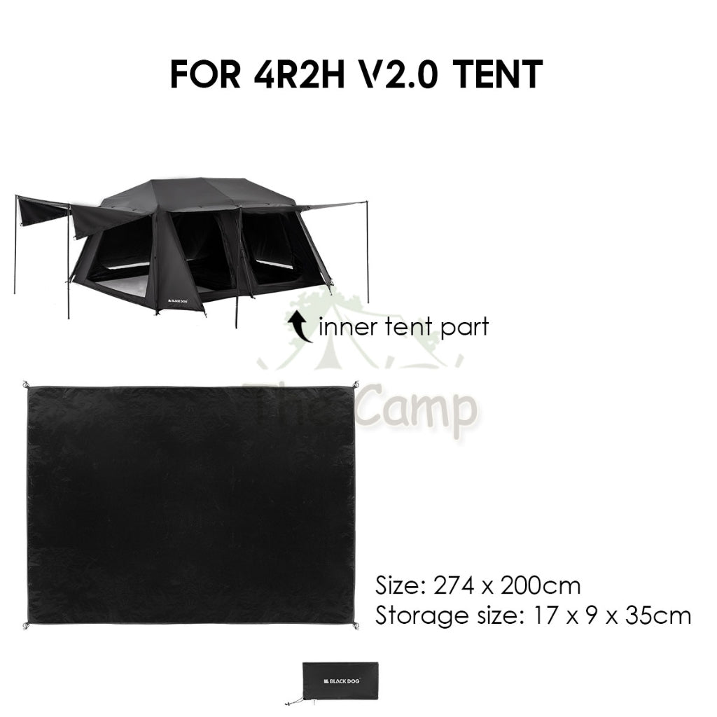 Blackdog Original Groundsheet for Automatic Tent 2.0 / Auto 2 Room 4 Hall Villa Ground Sheet CBD2300QT19 CBD2300QT20