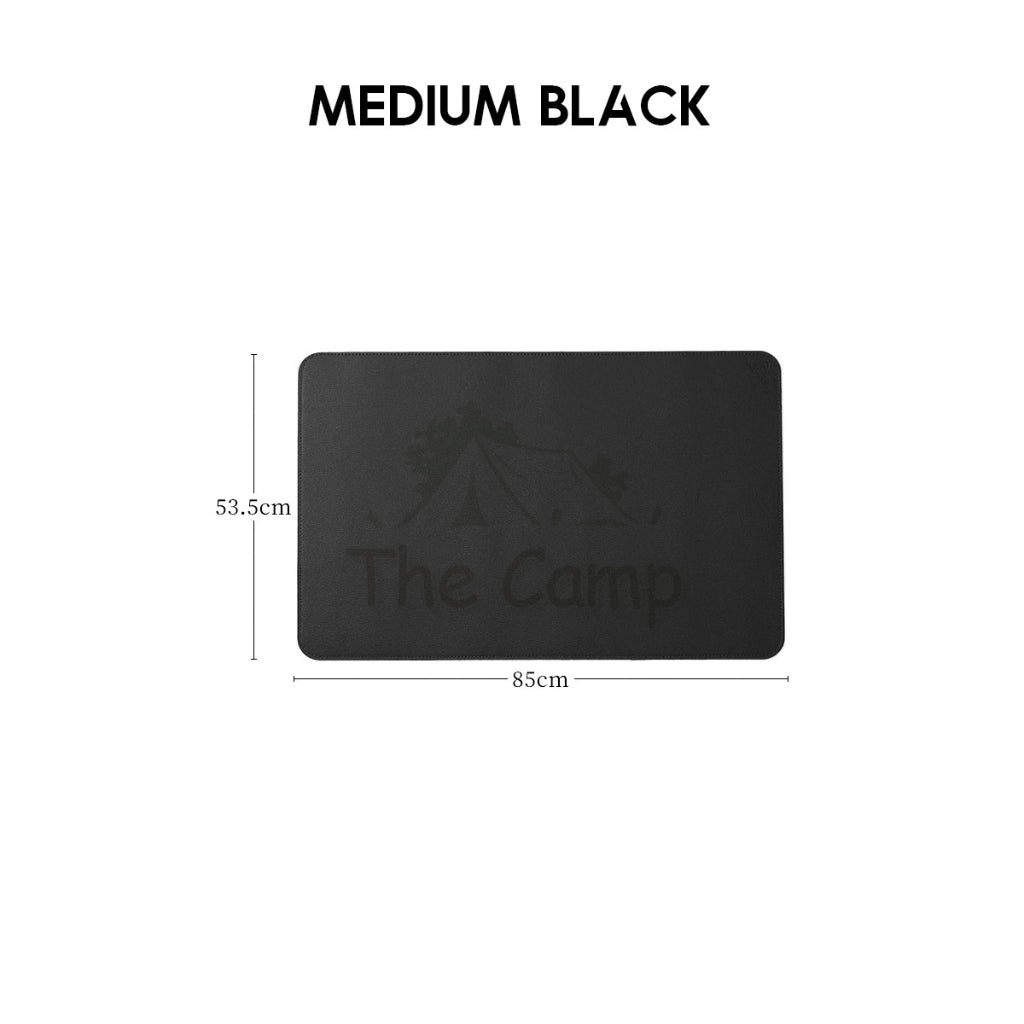 PU Leather Table Mat Anti Scratch Dirt Waterproof Box Mat Camping Outdoor Protector Eggroll Tableware Aluminium Wood