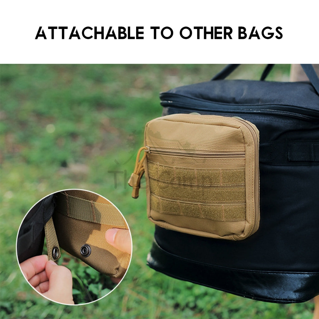 EDC Torch Tool Bag Multipurpose Pouch Pack Camping Outdoor Tactical Flashlight Torchlight Light Carry Storage Bag