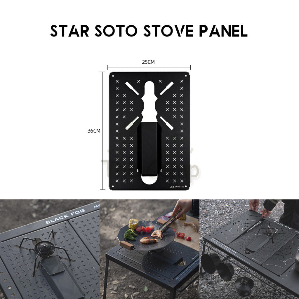 Shinetrip IGT Combination Table Module Outdoor Camping Plate Dish Rack Soto Stove Lamp Pole Spider Star Panel Tea Tray