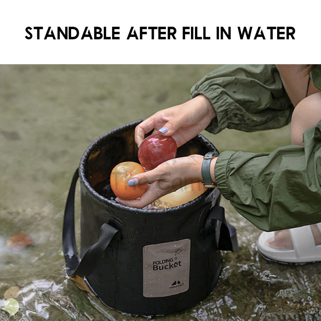 Shinetrip 10L 20L Foldable Water Round Bucket Outdoor Camping Folding Picnic Washbasin Portable Water Storage Container
