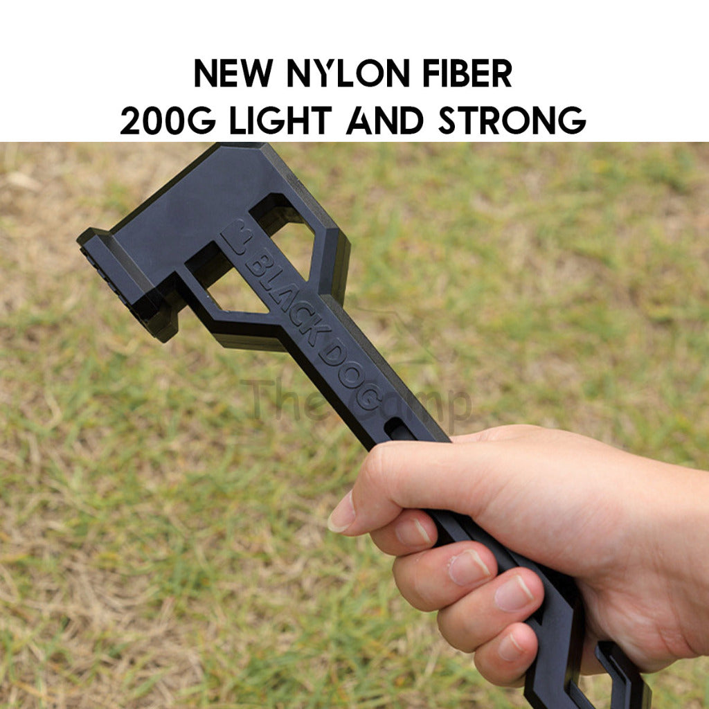 BlackDog Camping Hammer Outdoor Multi-Function Tool Tent Cast Iron Steel Nail Equipment Bag Peg BD-LYC002 CBD2450PJ012