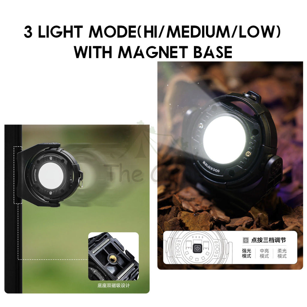 Blackdog Multipurpose Mini Light LED Head Lamp Lighter Lantern Spotlight Flashlight Atmosphere Tripod CBD2450ZM012