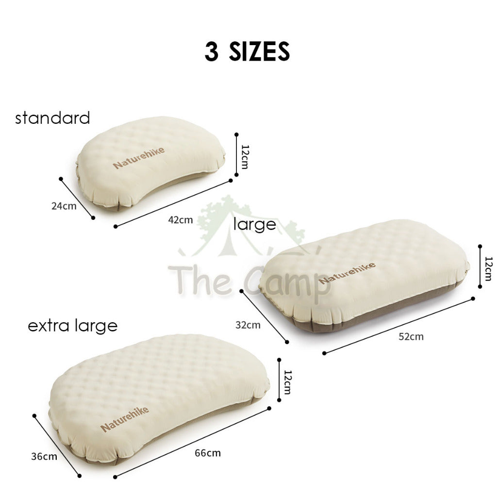Naturehike 2 in 1 Sponge + Air 3D Pillow Adjustable Height Travel Outdoor Camping Neck Sleeping Bag Bed CNK2300DZ024