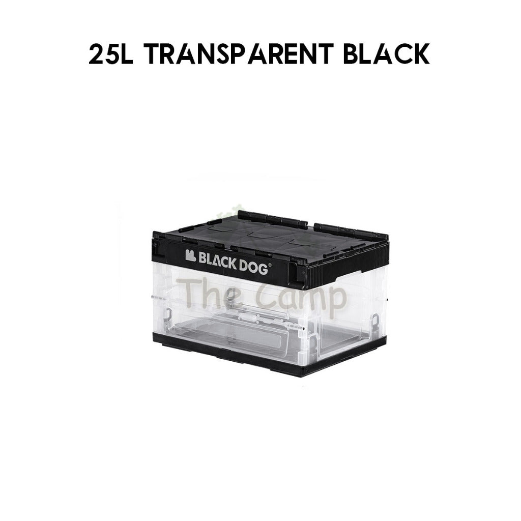 Blackdog Folding Storage Box 25L 50L Outdoor Camping Folding Foldable Multipurpose Black Box with Table Top CBD2550XB013