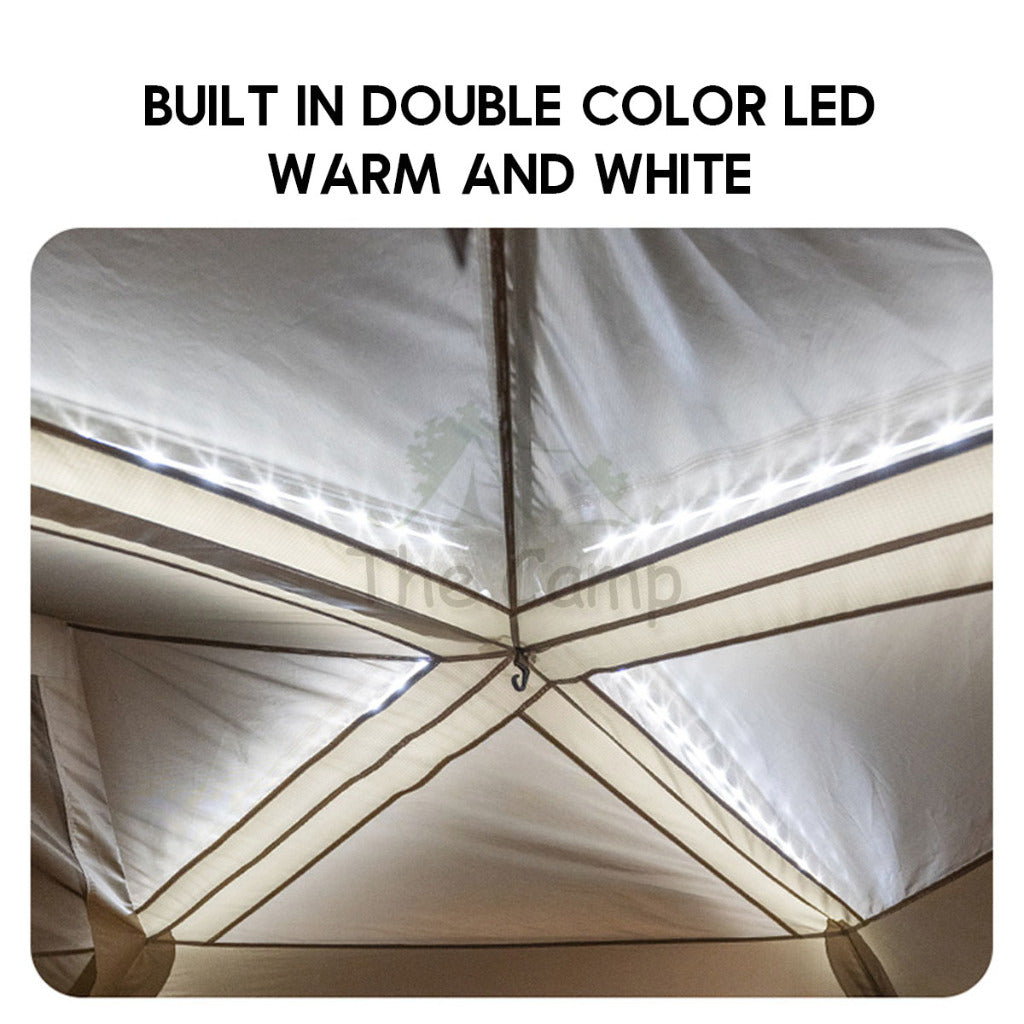 Naturehike Village Suite Auto Tent 3 Room 2 Living Hall Large Outdoor Camping Flysheet CNH23ZP12004