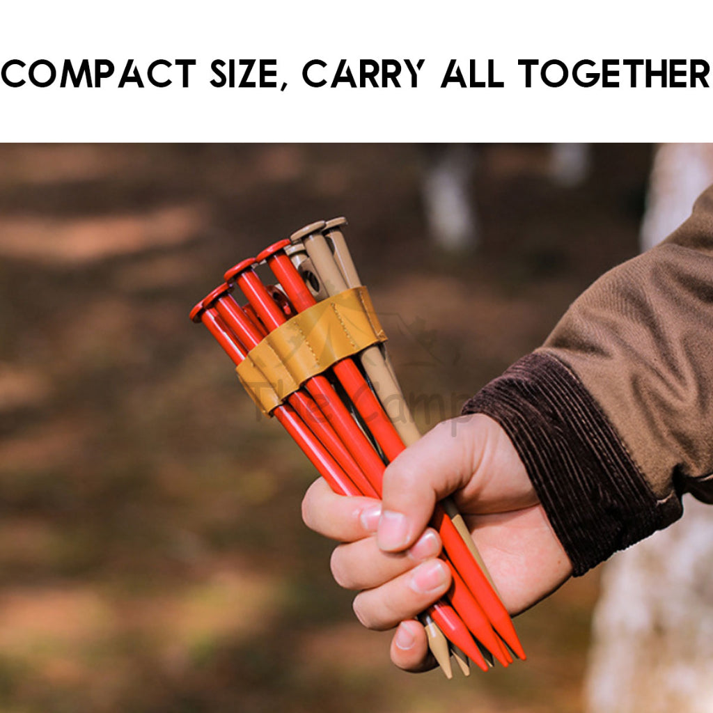 Camping Tent Nail Peg Holder Sleeve PU Leather 20cm 30cm 40cm Sleeve Organizer