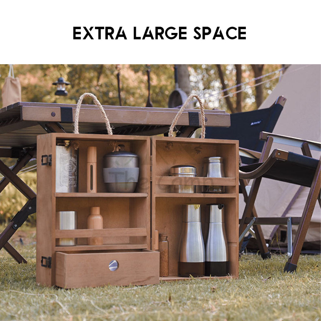 Shinetrip Outdoor Seasoning Cabinet Portable Picnic Spice Rack Ingredient Box Camping BBQ Equipment Cooking
