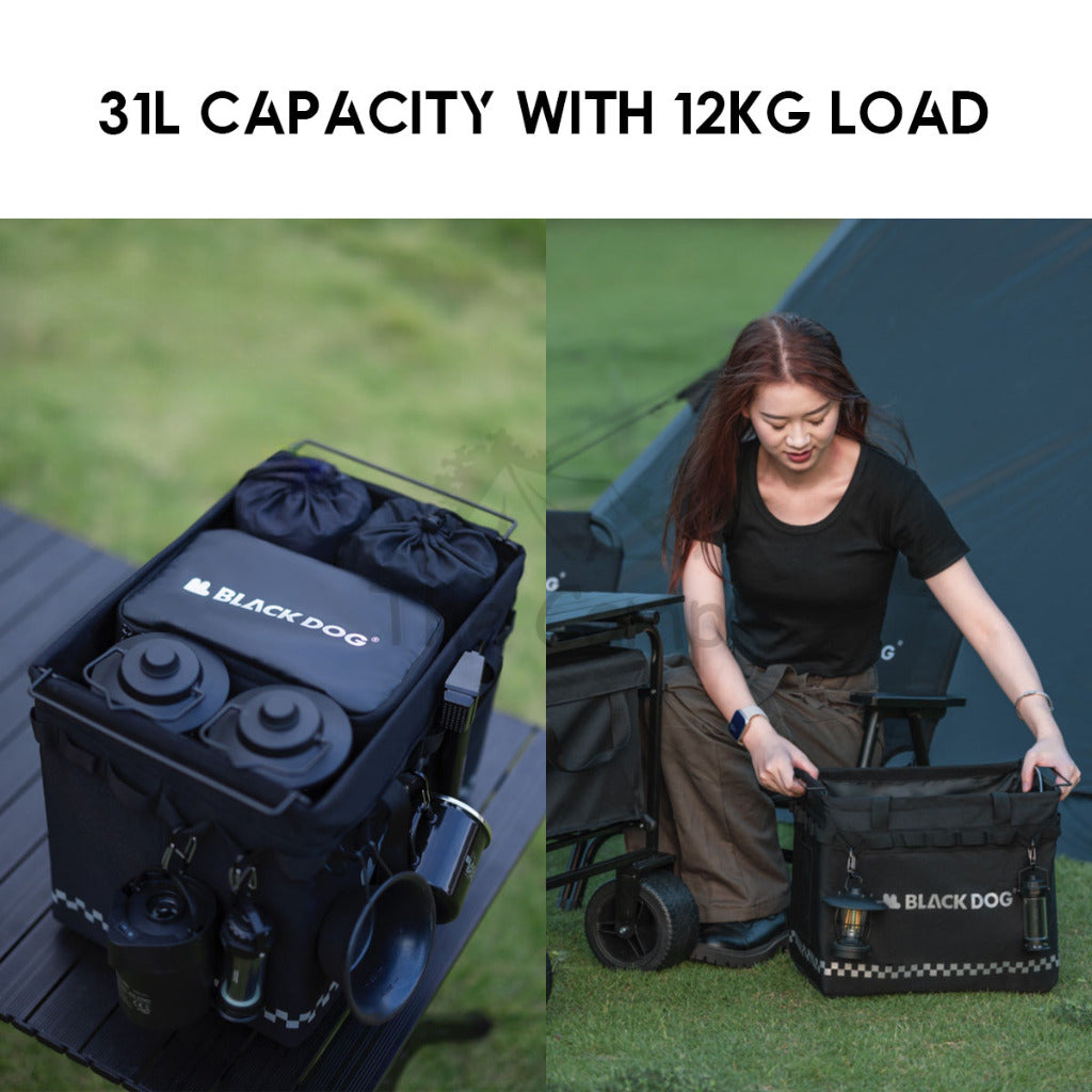 Blackdog Foldable 31L Storage Bag Camping Basket Outdoor Equipment Stove Gas Organizer Cookware CBD2300SN022