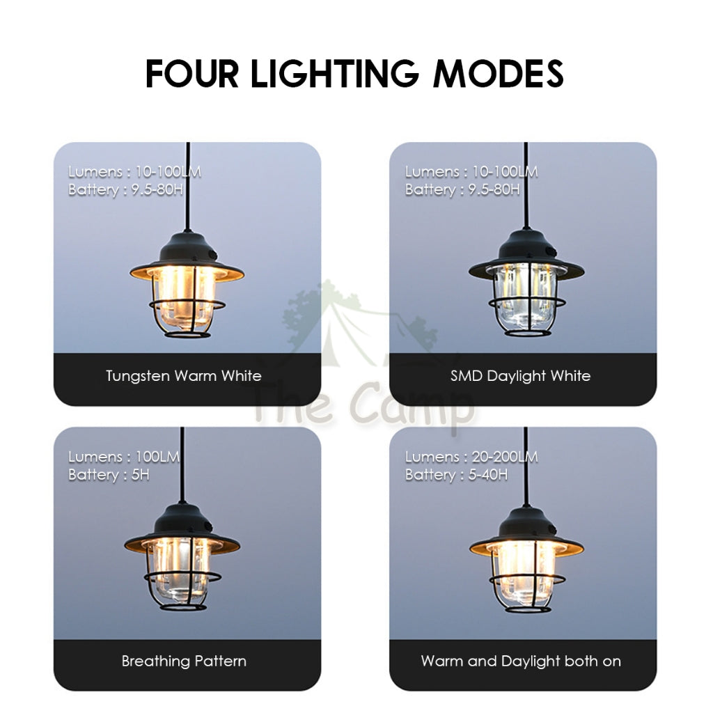 Shinetrip Mini Retro Lamp Outdoor Camping LED Mini Light Atmosphere Atmospheric Lantern Lampu 05 Series A473 Pine Cone