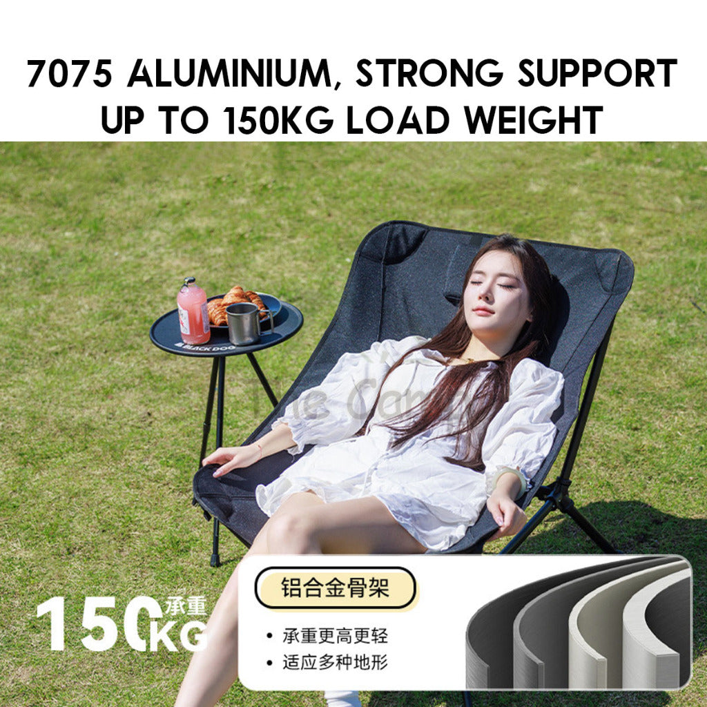 Blackdog Adjustable Leisure Chair Headrest Lounge Lazy Foldable Lying Sleeping Outdoor Camping Recliner CBD2450JJ019