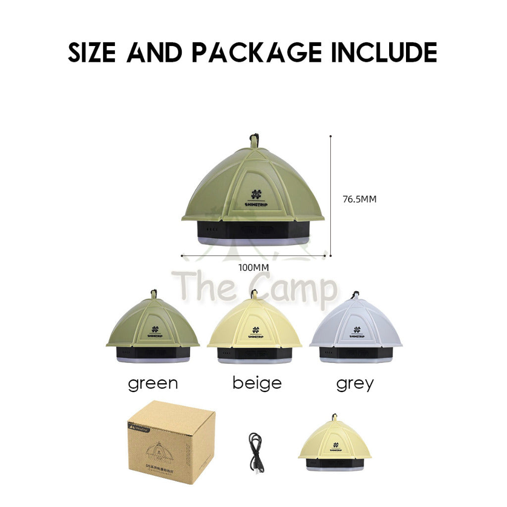 Shinetrip Tap Sensor Light Touch to On Outdoor Camping LED Tent Lamp Dimmable Adjustable Latern Tripod Kid Ambient