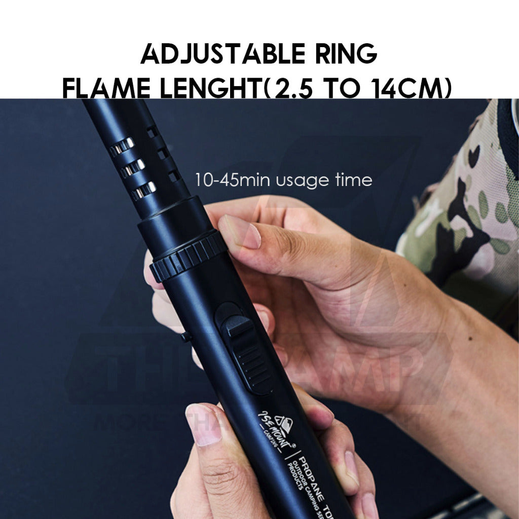 Black Samurai Fire Torch Outdoor Camping Blue Jet Flame Gun Butane Gas Burner Portable Metal Lighter Pemetik Api