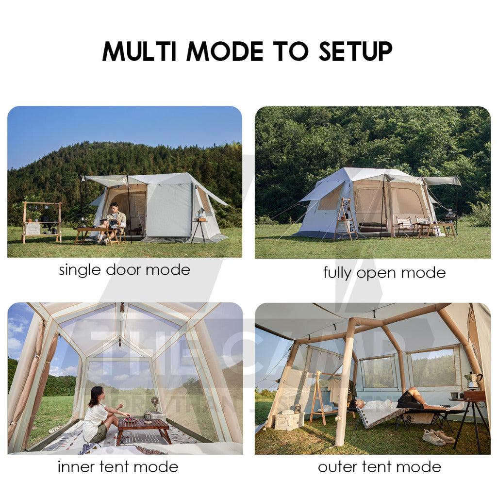 Naturehike Village 8.5 Air Tent Outdoor Camping Single Pillar Lightweight Inflatable Cabin Tent CNK2300ZP019