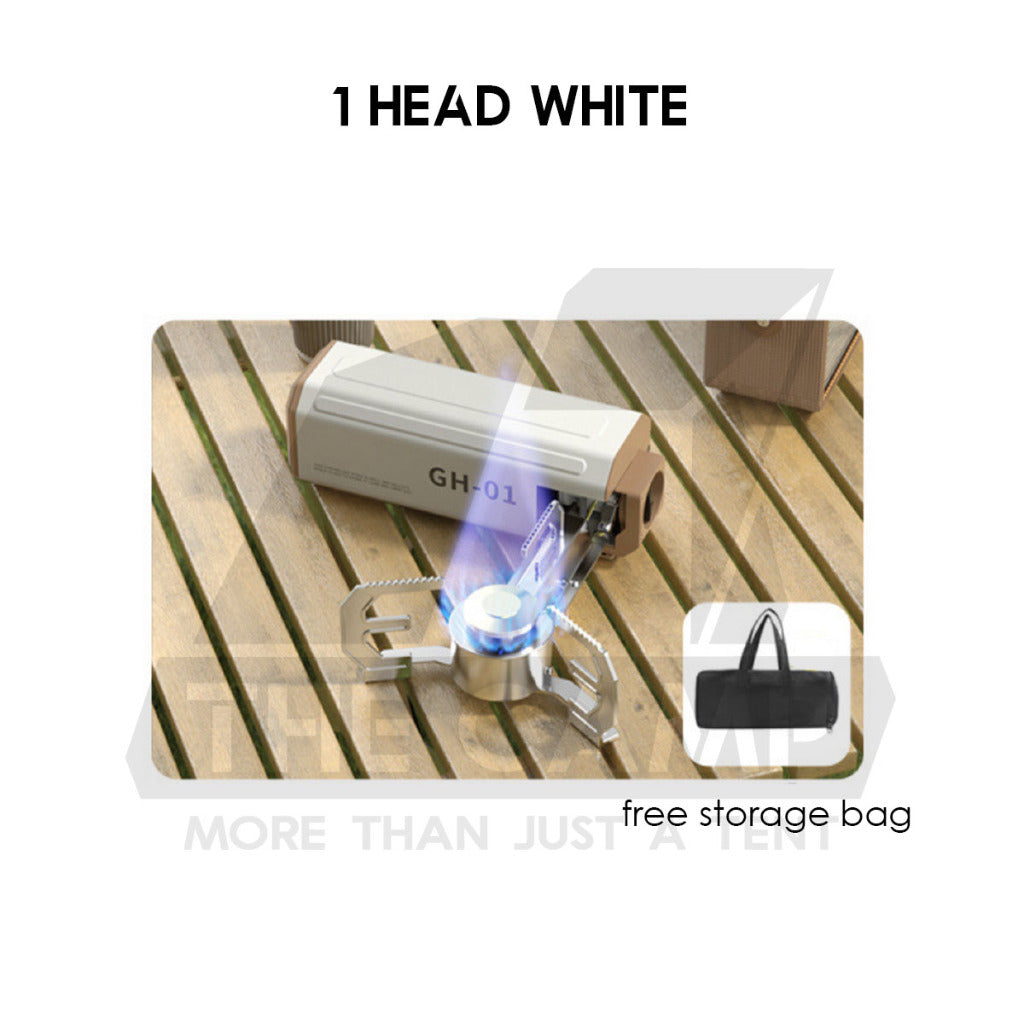 2800W 4800W Portable Folding Stove Outdoor Camping 1 Head 3 Head Cooking Cassette Gas Burner Foldable BRS Black