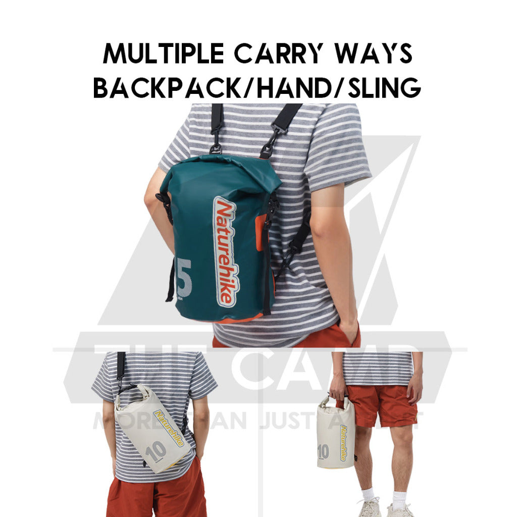 Naturehike Waterproof Dry Bag 10L 15L 25L Dry Wet Separation Backpack Outdoor Snorkeling Swimming Beach CNK2300BS017