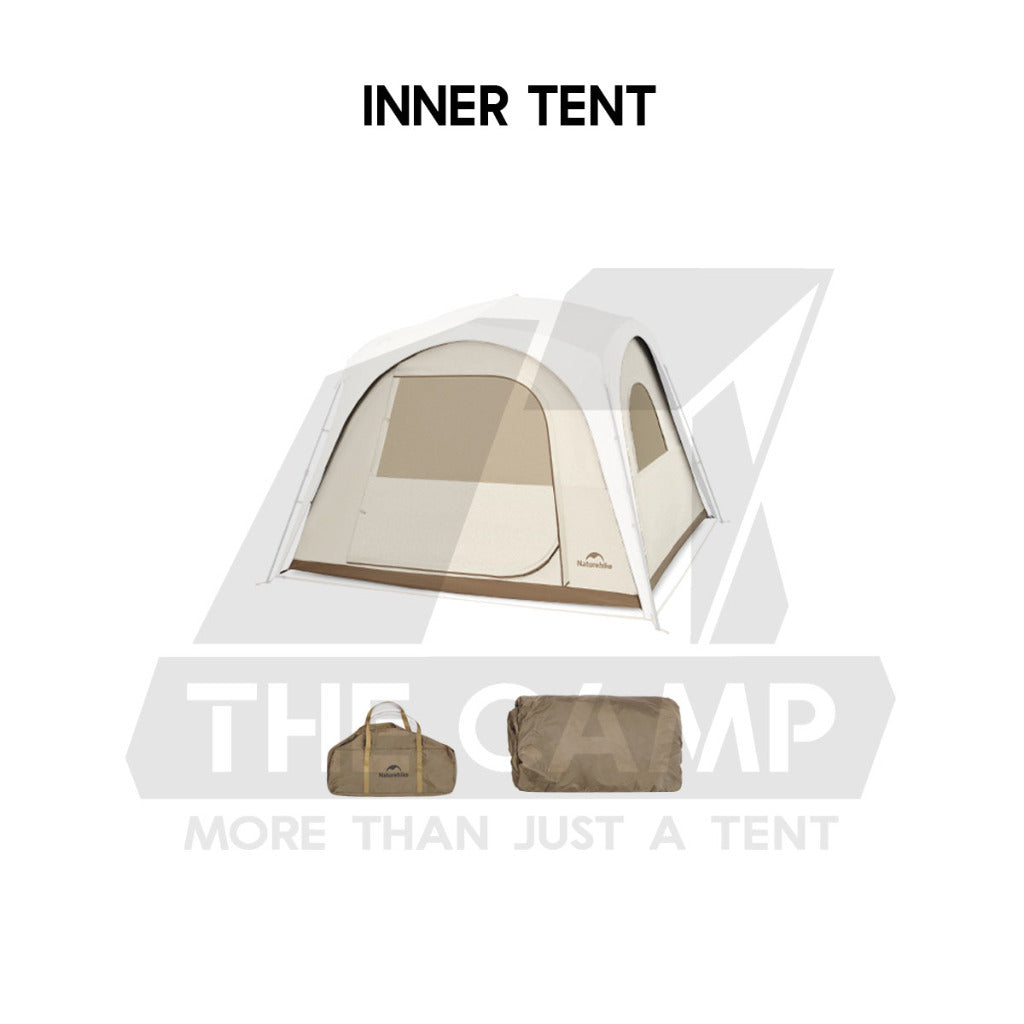 Naturehike Auto Dome Shelter Camping Tarp Inner Tent Extension Flysheet Door Mesh TPU Cloth Groundsheet CNK230WS014