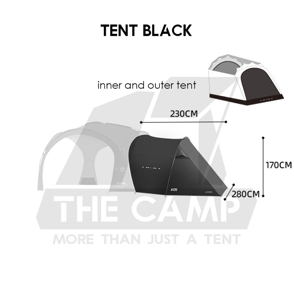 Shinetrip Dome Shelter V2 Tarp PU3000 Silver Coated Black Khaki Green Door Cloth Zip Mesh Net Flysheet Tent