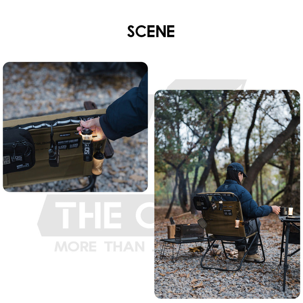 Shinetrip Hanging Loop Strap Molle System Kermit Chair Hanger Lamp Flysheet Pole Rod Bag Tactical Black