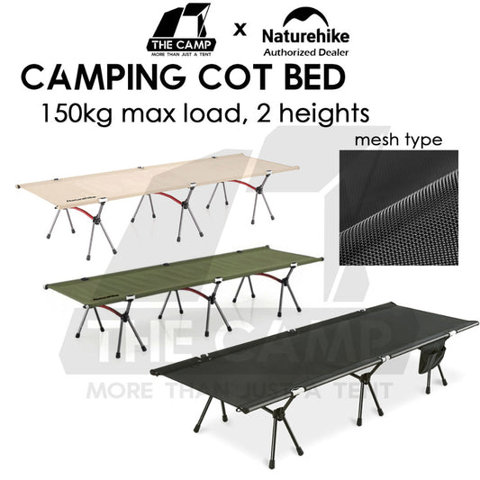 Naturehike Adjustable Height Camping Mesh Cot Foldable Sleeping Mat Outdoor Bed Mattress NH19JJ006 NH22JU028