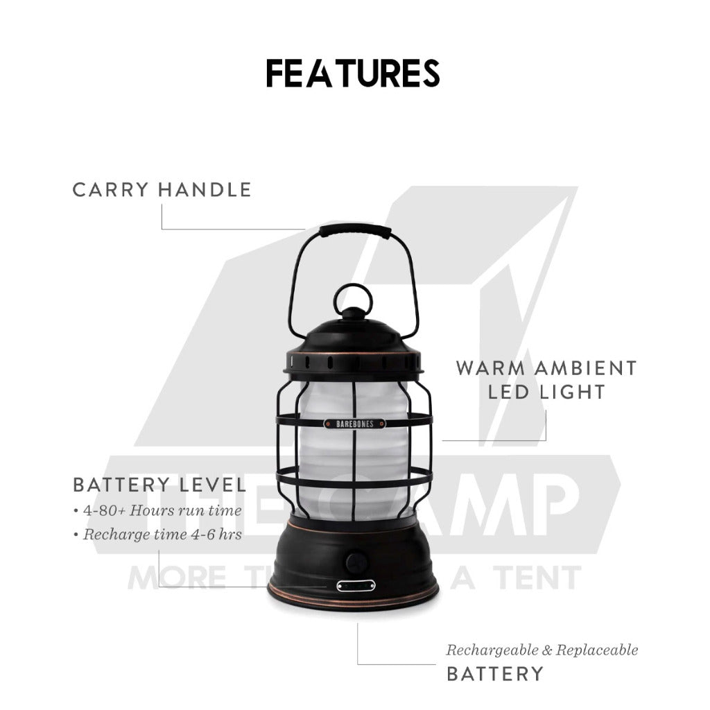 Barebones Forest Lantern Outdoor Camping Lamp Light USB Rechargeable Lighting LED Lantern