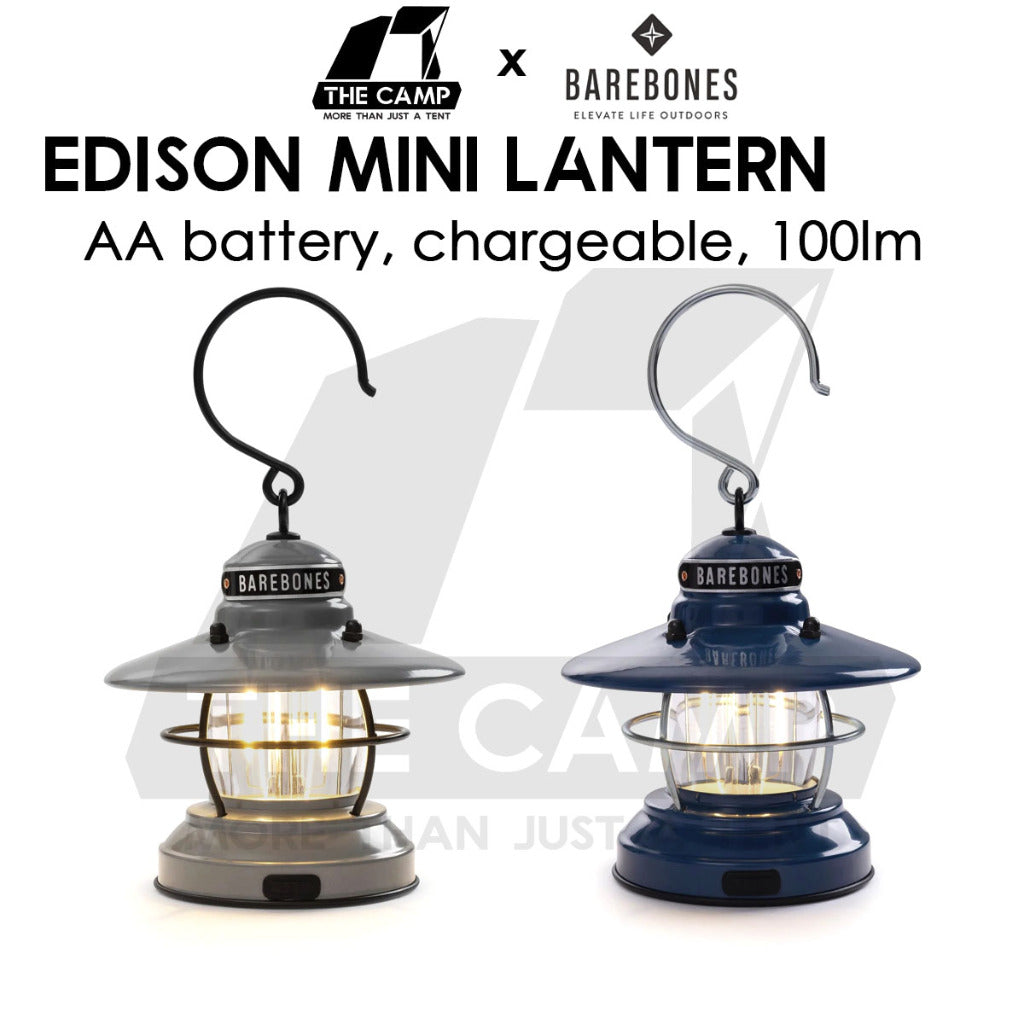 Barebones Edison Mini Lantern Light Outdoor Camping Lamp Light USB Rechargeable Lighting LED Lantern