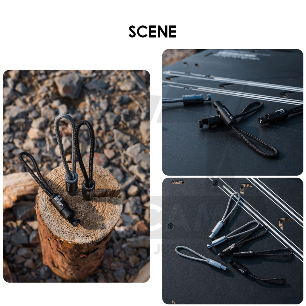 Shinetrip Paracord Hanging Clip Strap Tactical Style Spring Clips Multipurpose Hanging Rope Strap A515