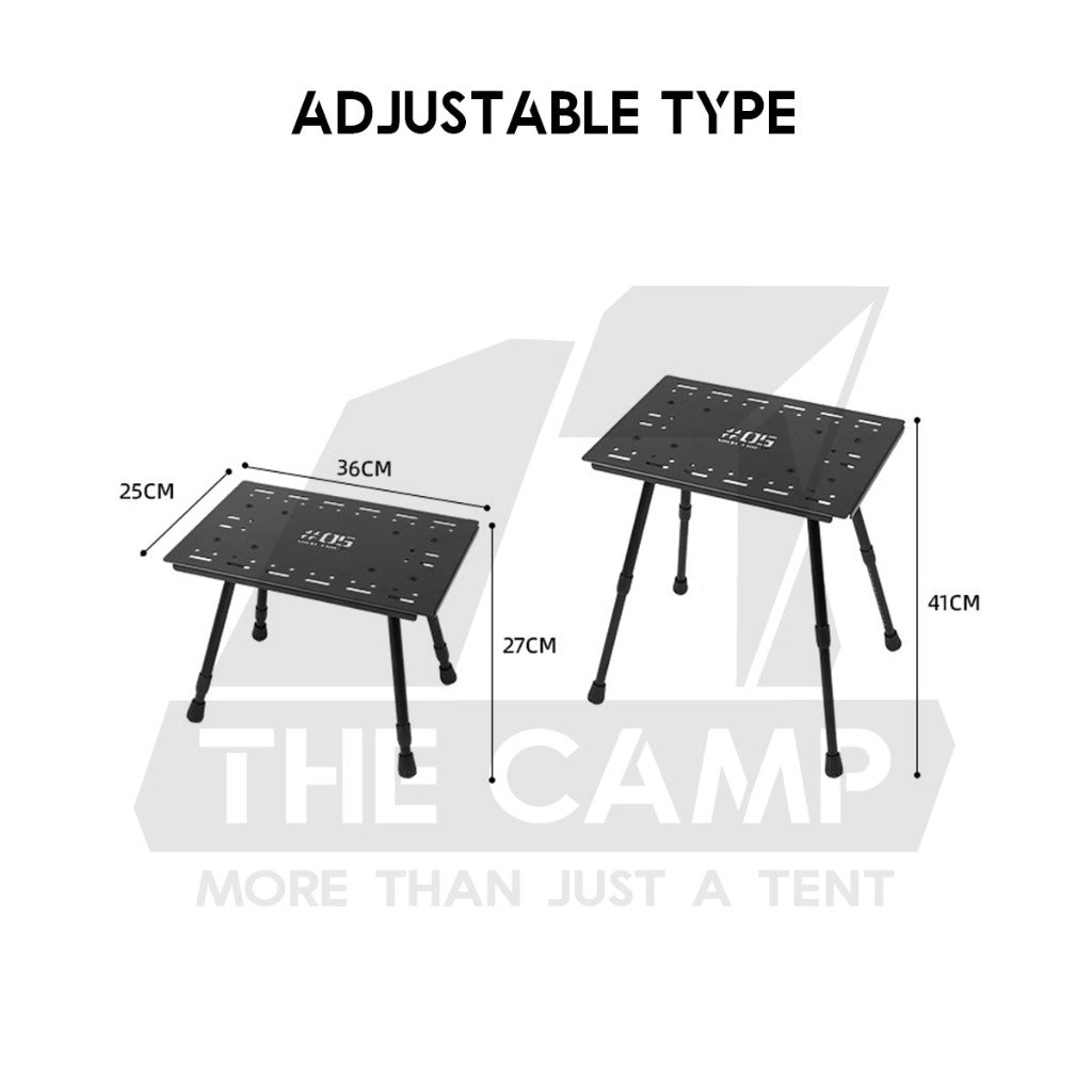 Shinetrip Stool / Table IGT Standard 1 Module Surface Panel Adjustable / Fixed Combination Table Outdoor Camping