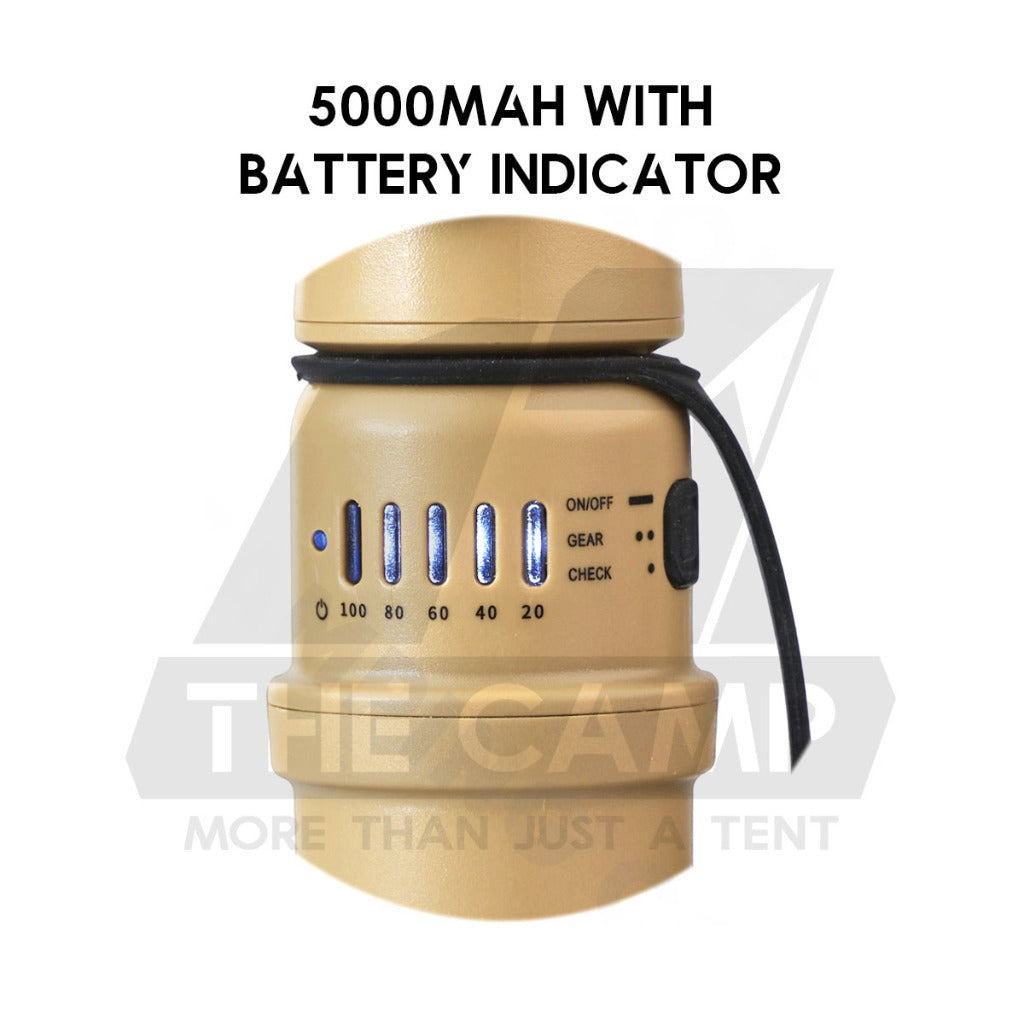 Waterproof Power Bank Light 5000mah IP67 Outdoor Camping Lantern Tripod Lamp Modular Type USB Rugged Elecom Nestout