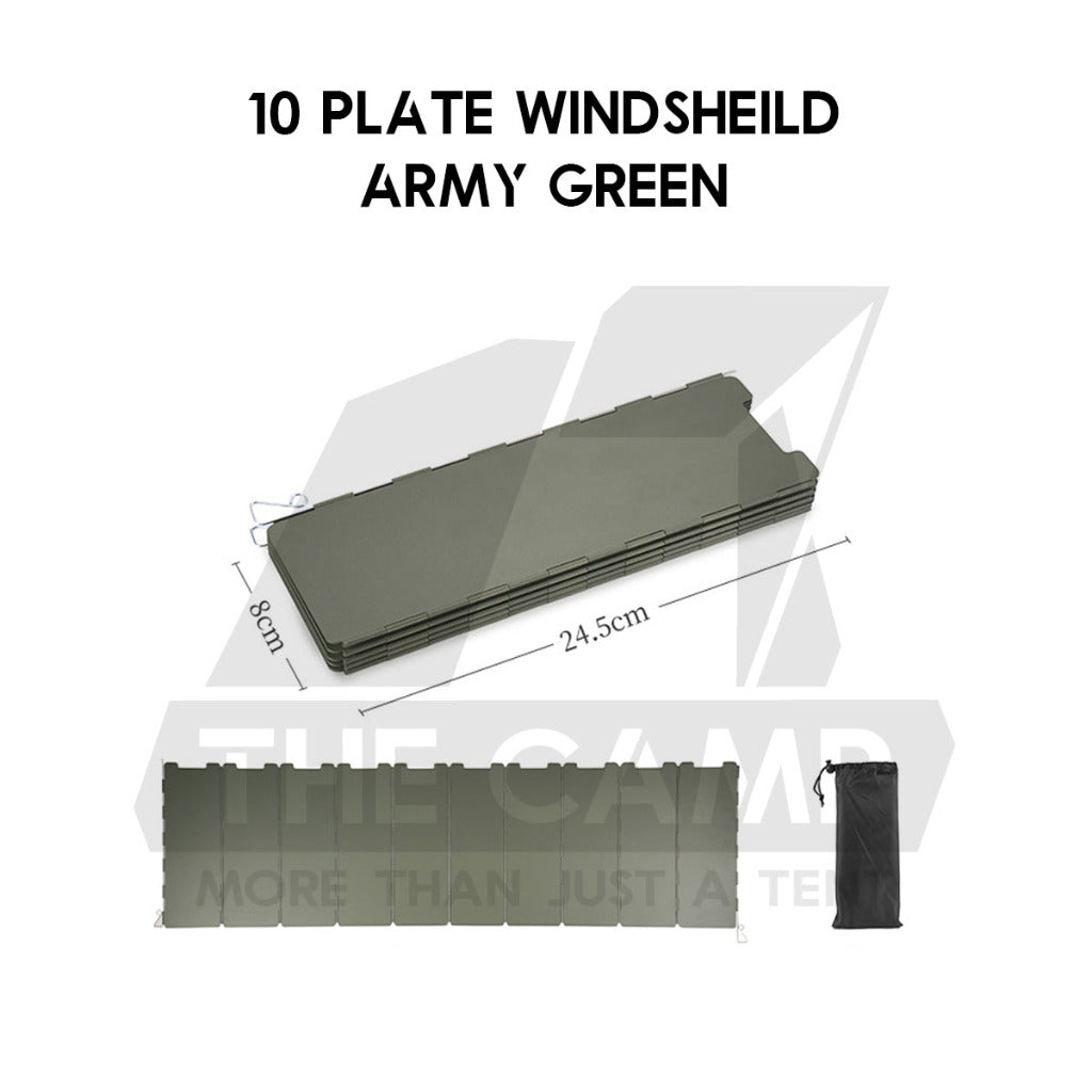 Camping Outdoor 9 10 12 14 16 Plates Windshield Foldable Stove Windscreen Sheild Portable Camping Burner Wind Blocker