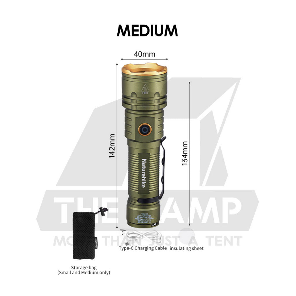 Naturehike Little Monster Tactical Flashlight Portable Rechargeable Outdoor Camping Torch light Mini Led CNK2300011