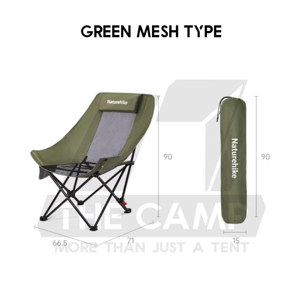 Naturehike SeaStar Reclining Chair High Back Recliner Cotton Mesh Kerusi Outdoor Camping Moon CNK2450JJ020 CNK2550JJ019