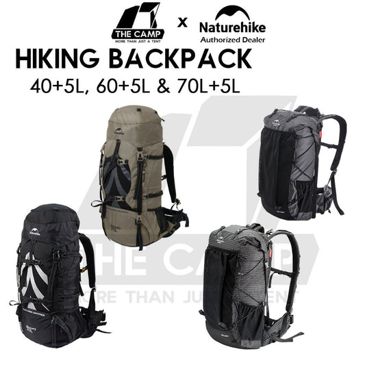 Naturehike Hiking Backpack Bag 40L+5L 60L+5L 70L+5L Climbing Waterproof with Rain Cover NH70B070-B NH19BP095 NH20BB113
