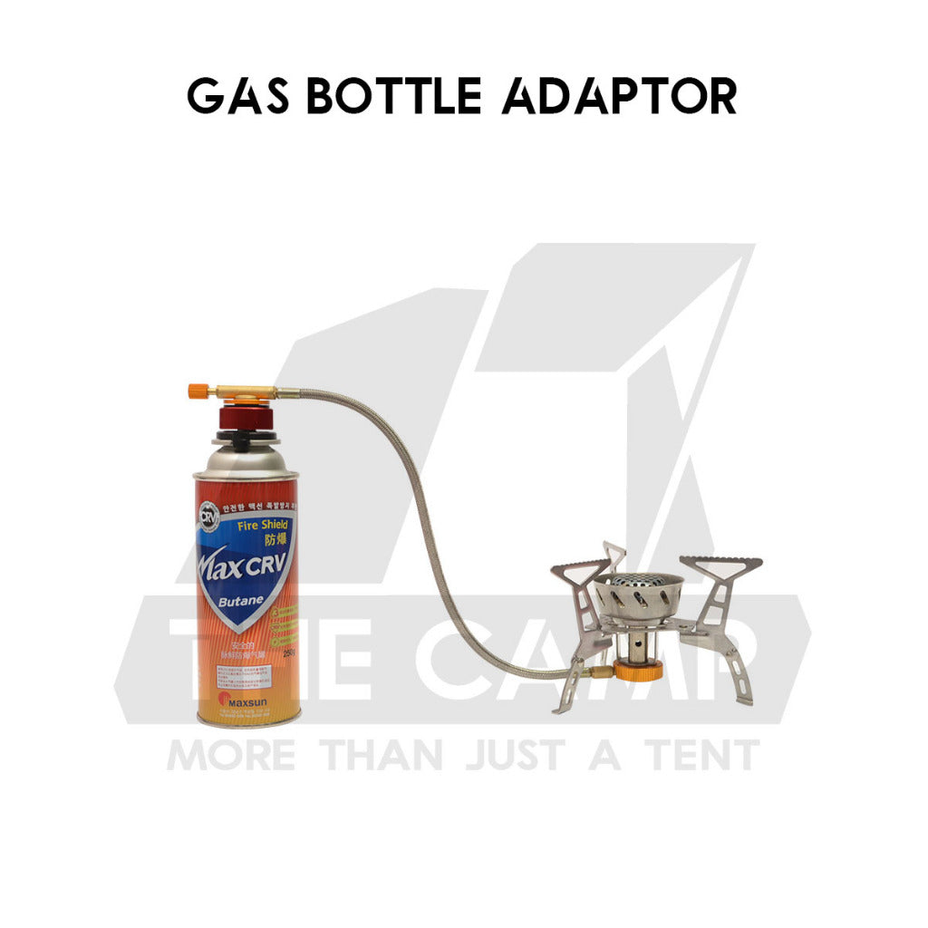 Gas Refill /Bottle Adapter Transfer Nozzle Lighter Adaptor for Outdoor Camping Stove Butane Canister Anti Roll Clip