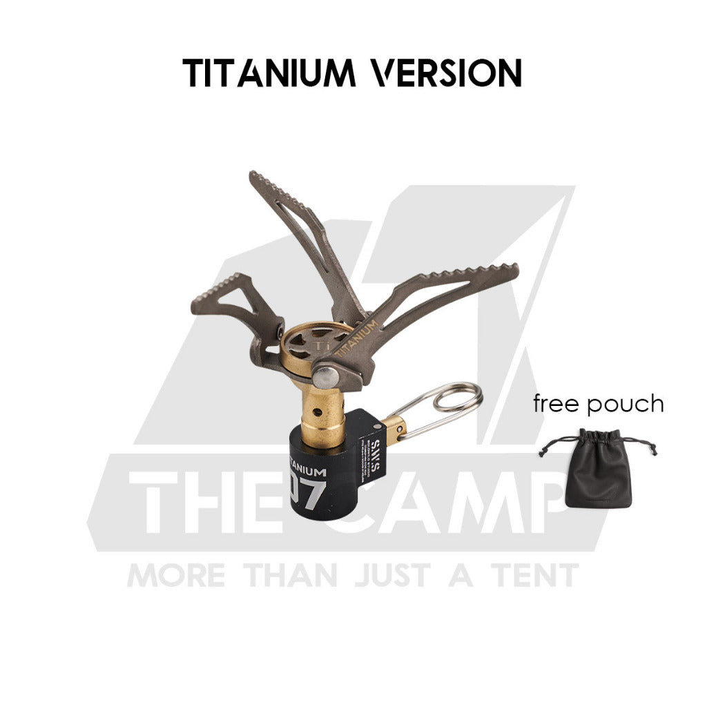 Wellhike SWS Foldable Mini Stove Butane Gas Burner 2700W Outdoor Camping Portable Stove Head Titanium