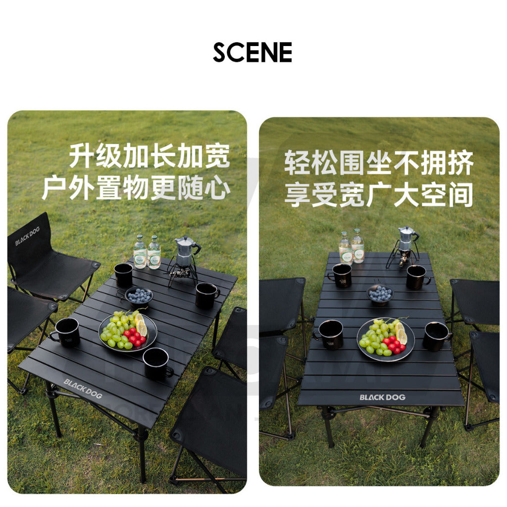 Blackdog Table Chair Set 1 Table 4 Chairs Carbon Steel Outdoor Camping CBD2550JJ037