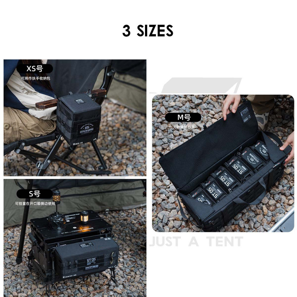 Shinetrip Tactical Storage Bag XS S M Size Outdoor Camping Molle System Kermit Chair Side Pouch Cup Holder