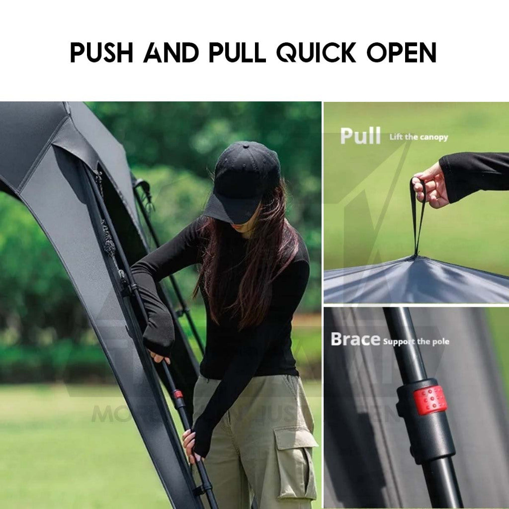 Blackdog Pentagon Starry Auto Dome Shelter Quick Opening Inner Tent Door Mesh Cloth Groundsheet CBD2550WS028