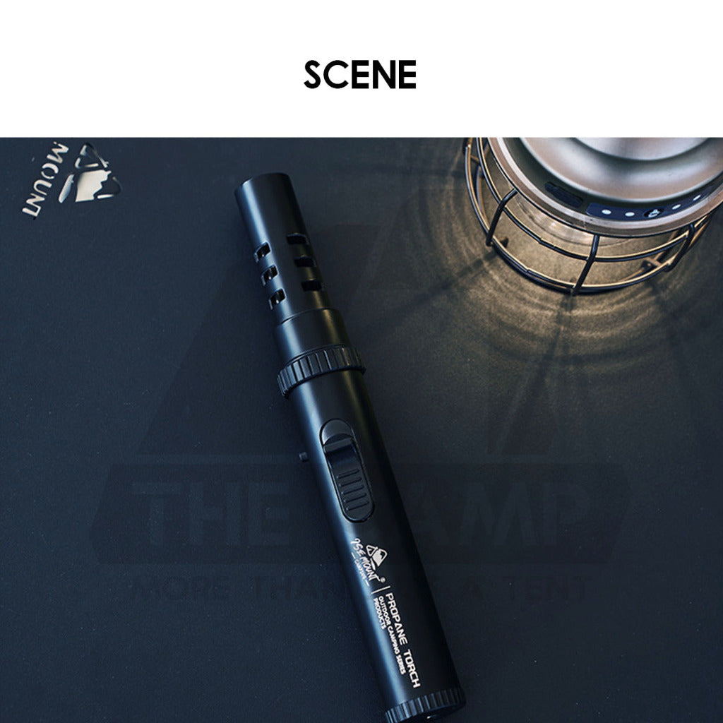 Black Samurai Fire Torch Outdoor Camping Blue Jet Flame Gun Butane Gas Burner Portable Metal Lighter Pemetik Api