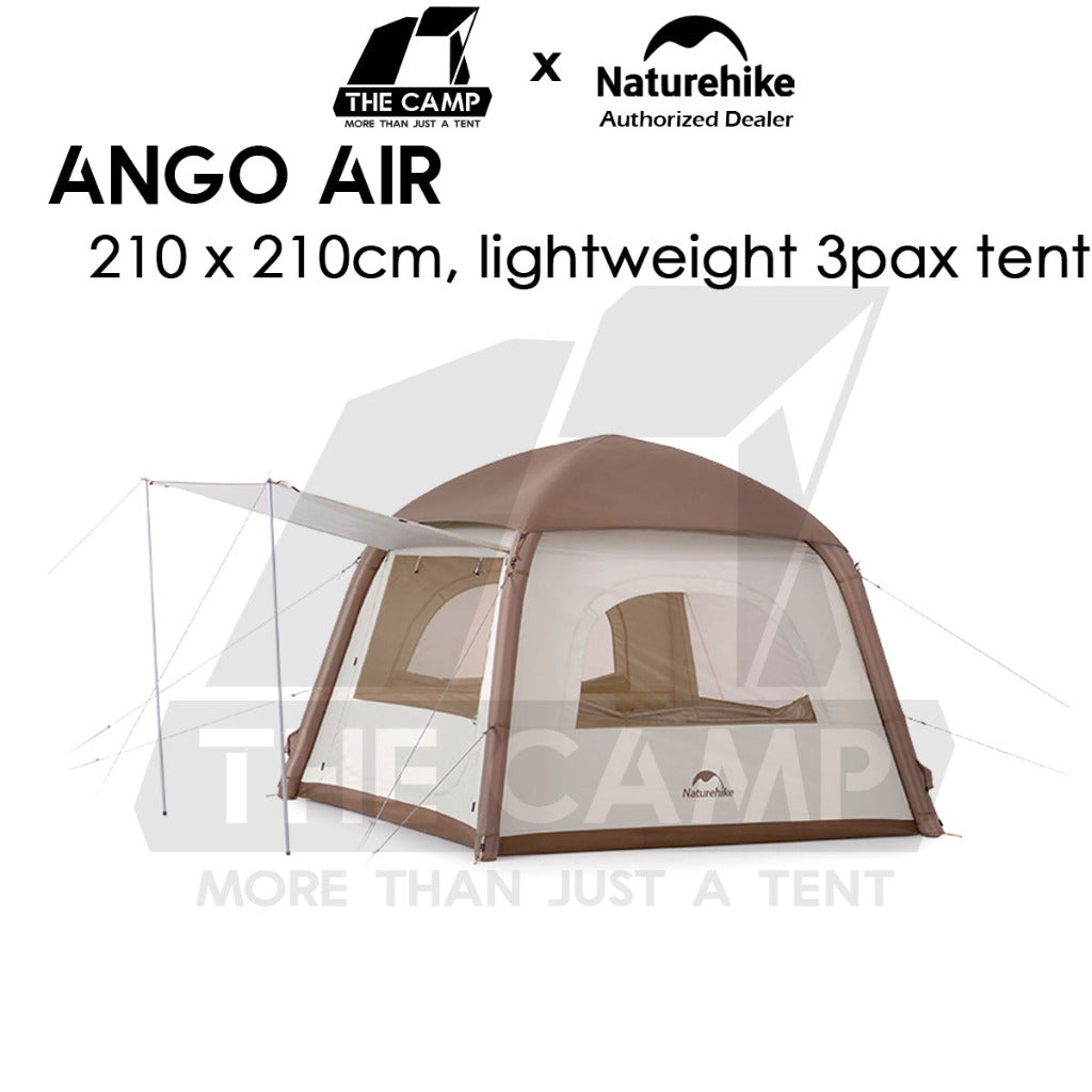Naturehike Ango Air Tent Inflatable Outdoor Camping Silver Coated 3 Person Tent Quick Set Up CNH23ZP12002