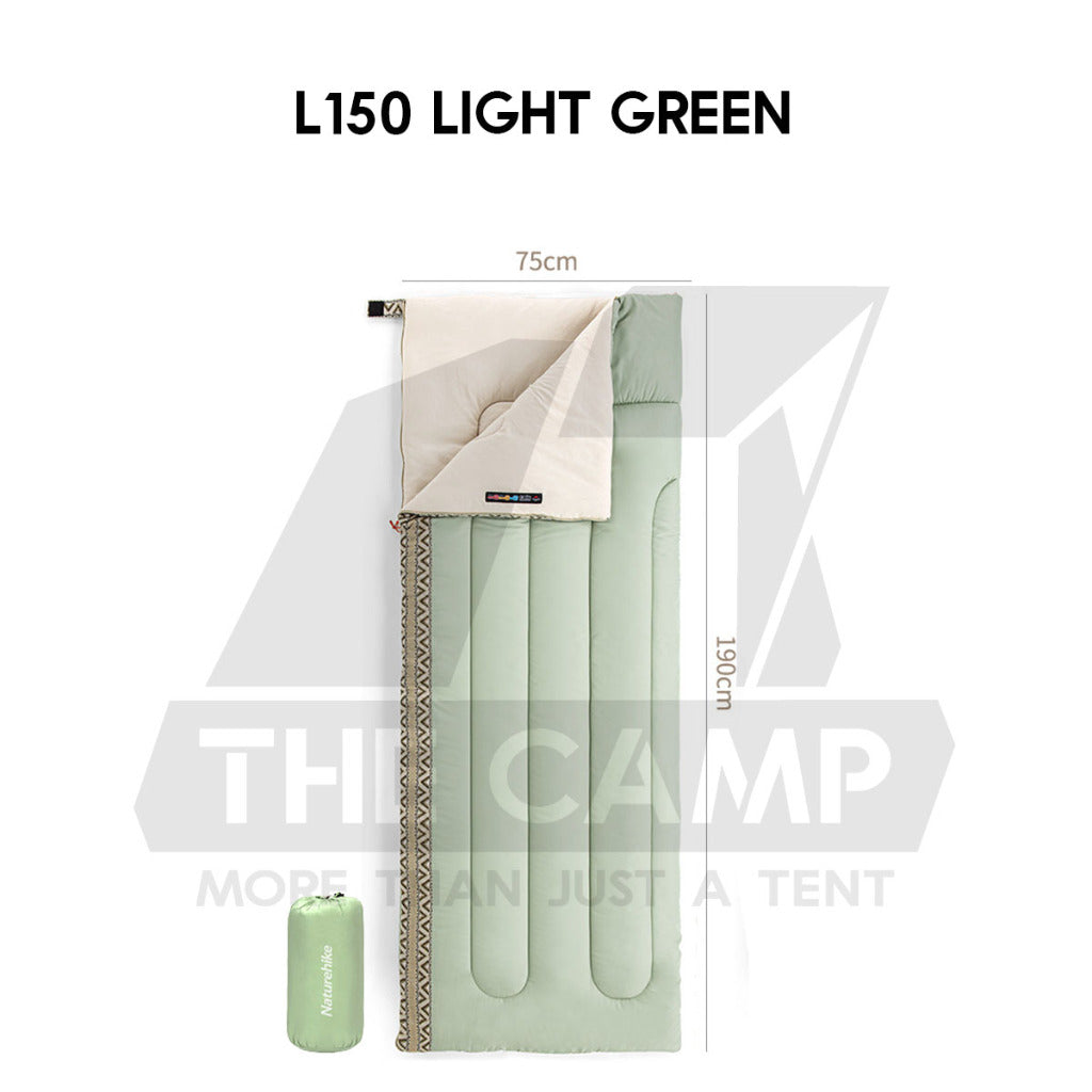 Naturehike Sleeping Bag Outdoor Camping Envelope U150 LW180 L150 F150 Cotton Ultralight Travel Portable