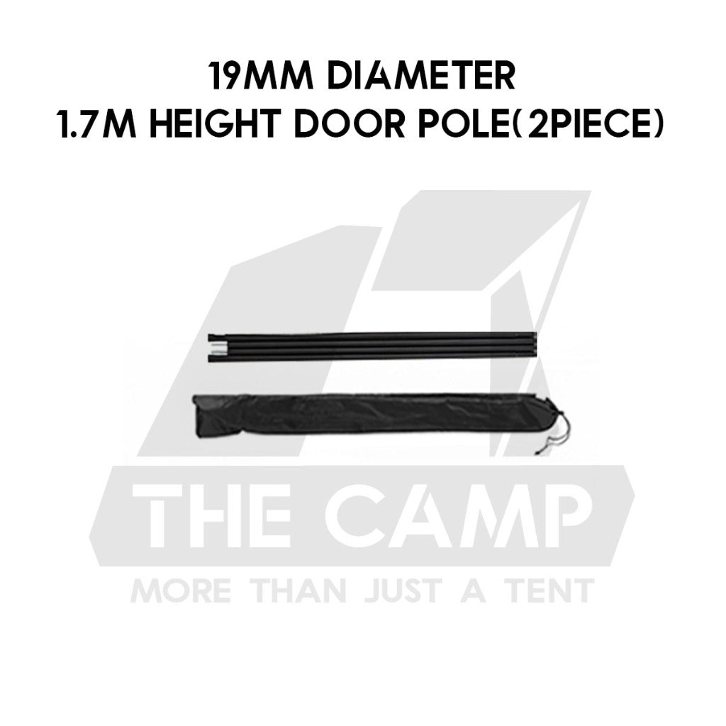 Blackdog Flysheet Pole Door Pole Tarp Pole 19mm 22mm 25mm 1.7m 2.4m 3m Tiang Khemah