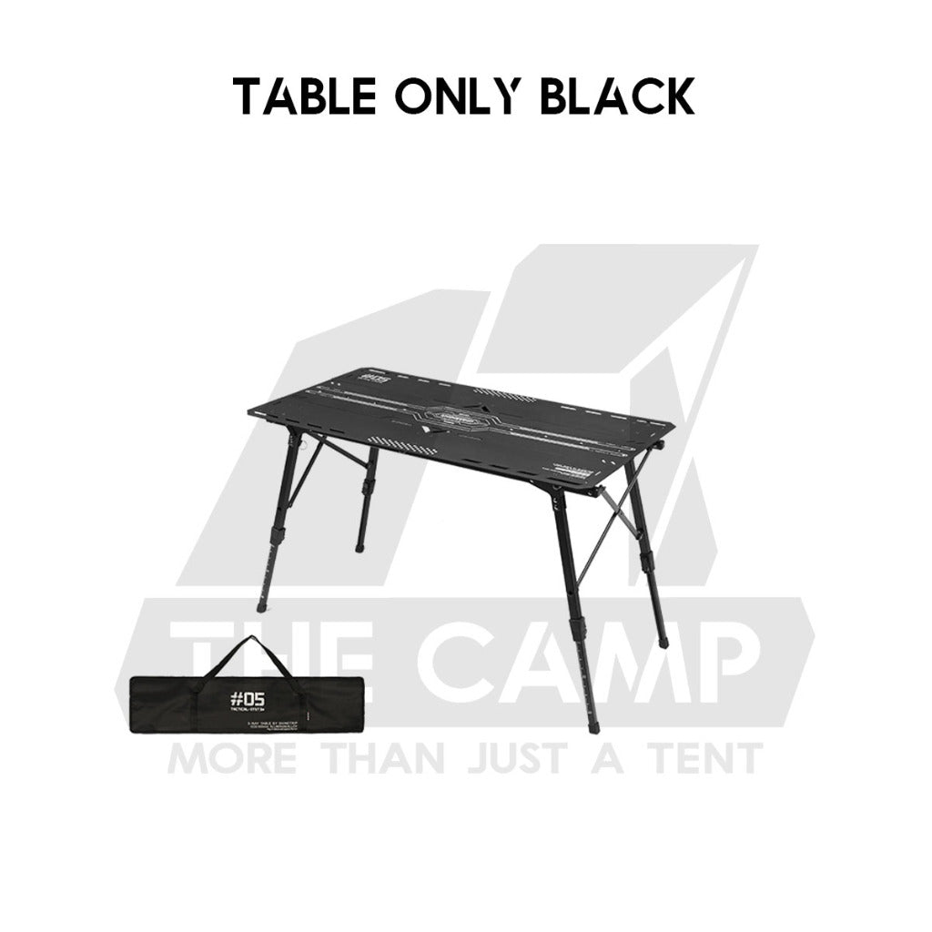 Shinetrip Starship 3 Plate Table Tactical Style IGT Expandable with Accessories Side Rack Stove BBQ Stand Meja