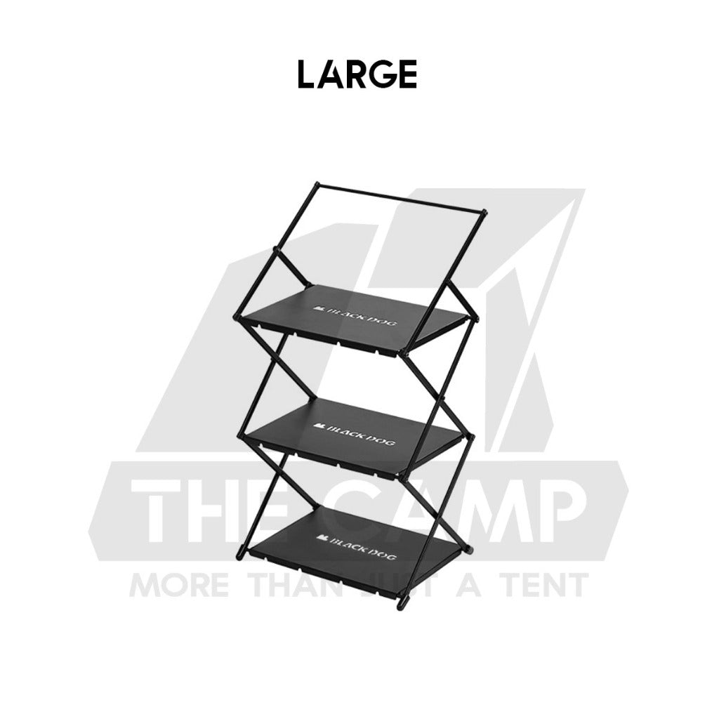 Blackdog Foldable Shelf Rack 3 Layers Outdoor Camping Portable Storage Table Stand CBD2450PJ010 CBD2450PJ020